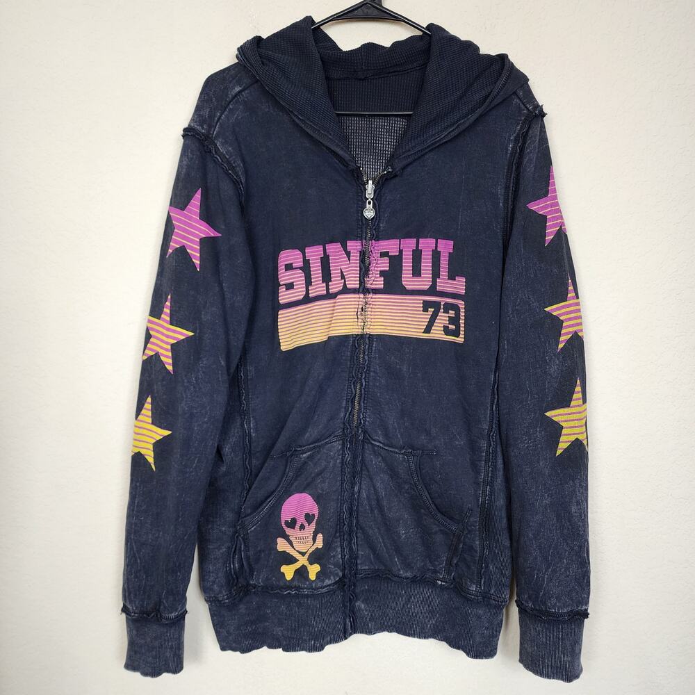 Affliction Sinful Reversible Thermal Hoodie